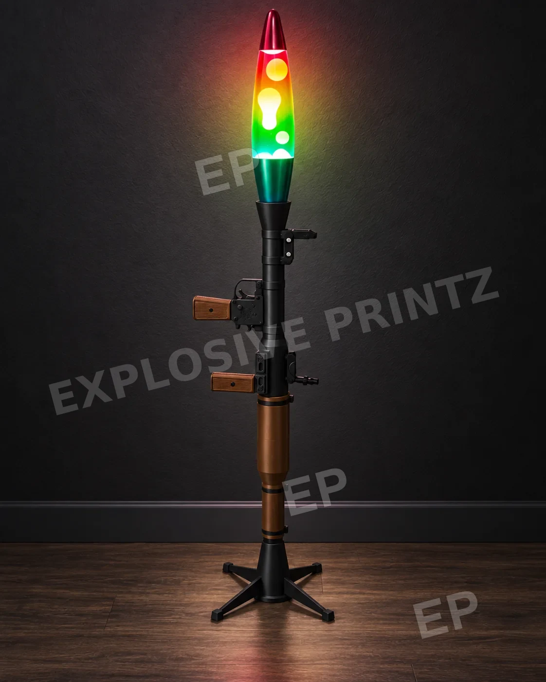 Bright multicolor lava lamp display